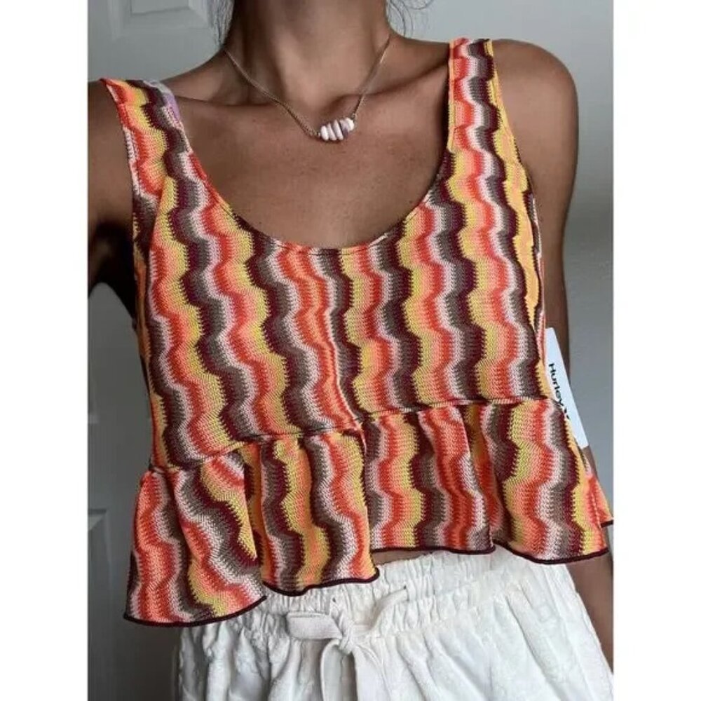 NWT Hurley Zumba Flounce Tank